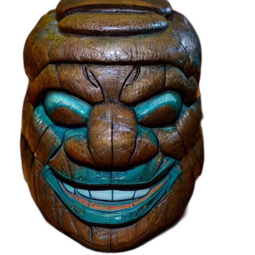 mask, face, creature, 3d render transparent PNG cut-out