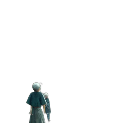 robot, staff, sword, dress transparent PNG cut-out