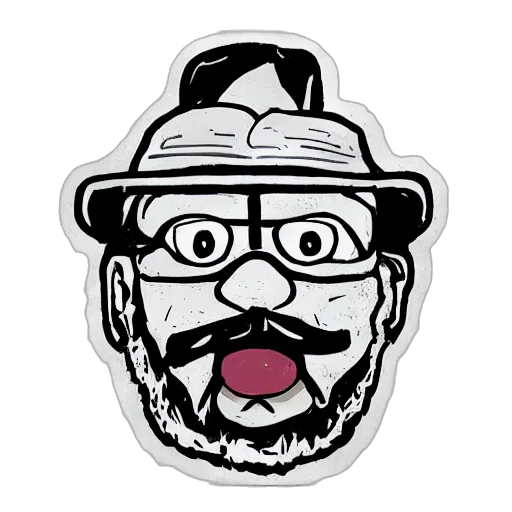 hat, cartoon, comic book art, reddit transparent PNG cut-out