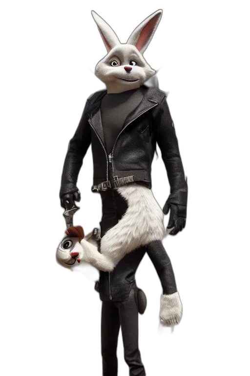 jacket, animal, 3d render, concept art transparent PNG cut-out