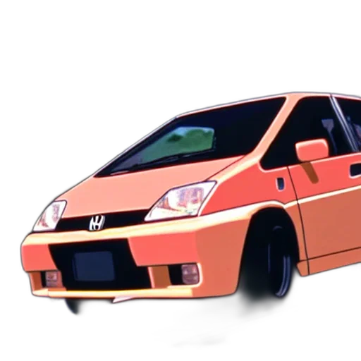 car, 3d render, photorealistic, anime transparent PNG cut-out