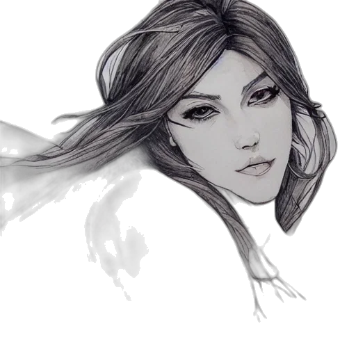 face, mask, hair, photorealistic transparent PNG cut-out