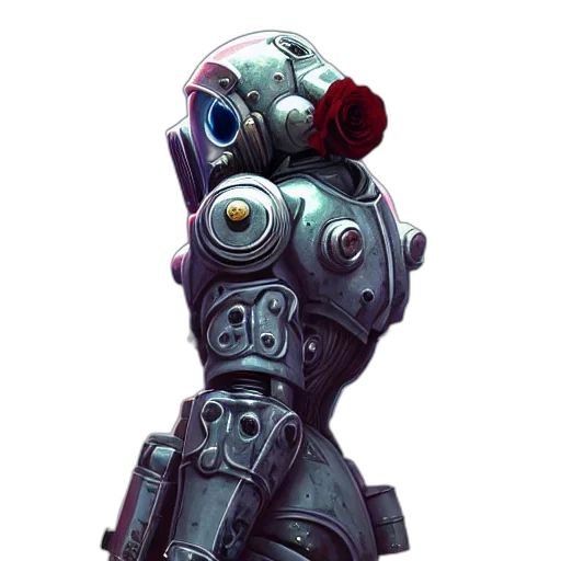 robot, staff, weapon, concept art transparent PNG cut-out