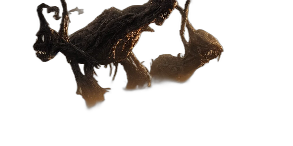 dragon, creature, hair, animal transparent PNG cut-out