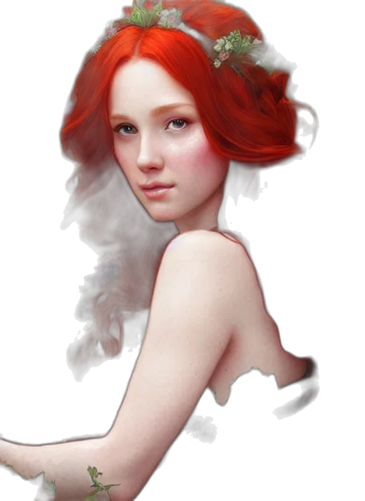 dress, face, hair, crown transparent PNG cut-out