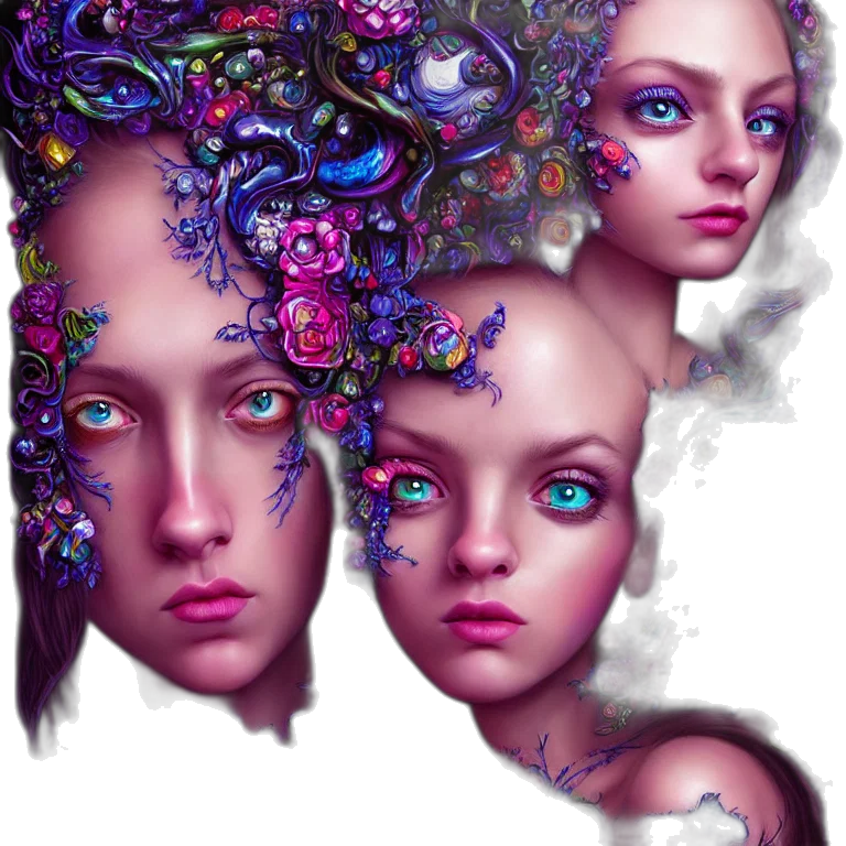 face, mask, fantasy art, concept art transparent PNG cut-out