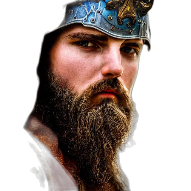 crown, face, sword, hat transparent PNG cut-out