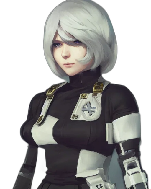 robot, staff, face, jacket transparent PNG cut-out