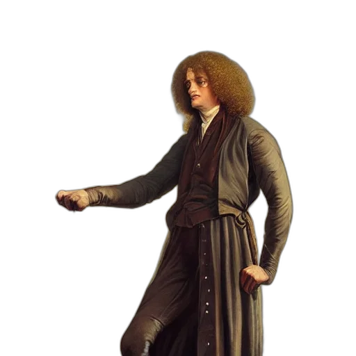 staff, jacket, hair, sword transparent PNG cut-out