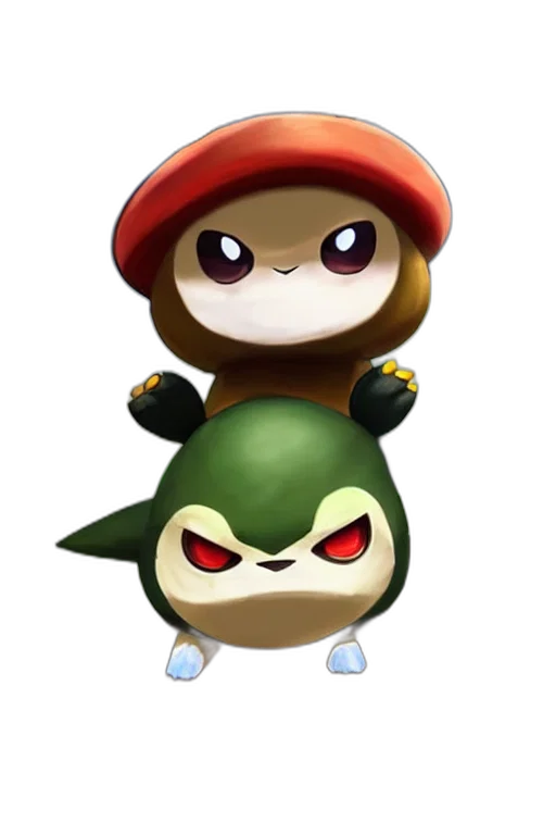 hat, concept art, 3d render, pixel art transparent PNG cut-out