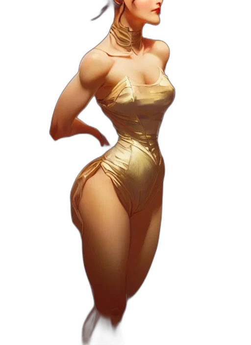dress, concept art, fantasy art, comic book art transparent PNG cut-out