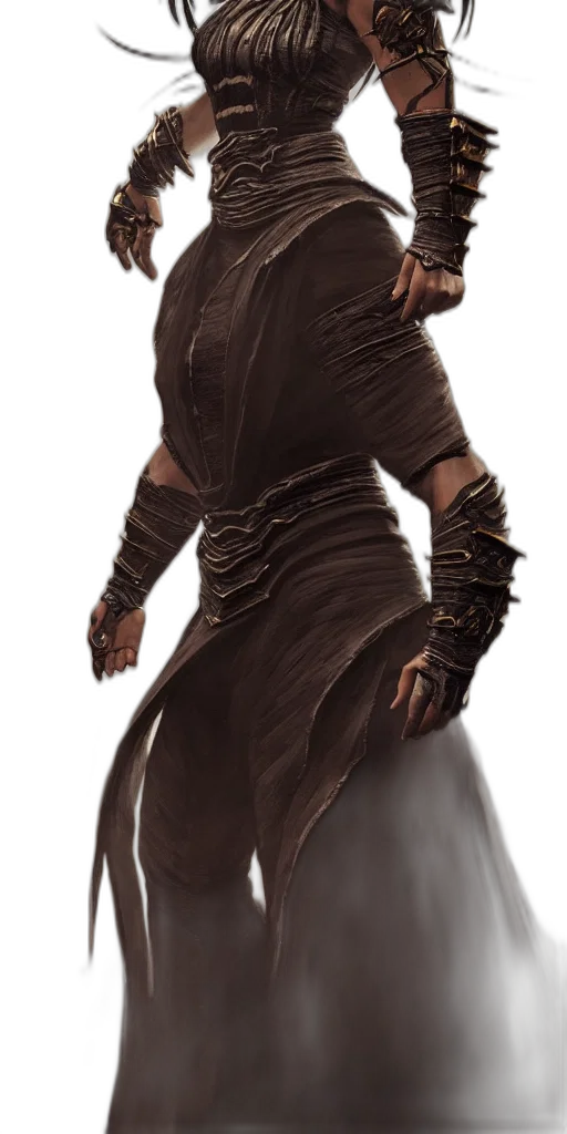 dress, staff, weapon, concept art transparent PNG cut-out