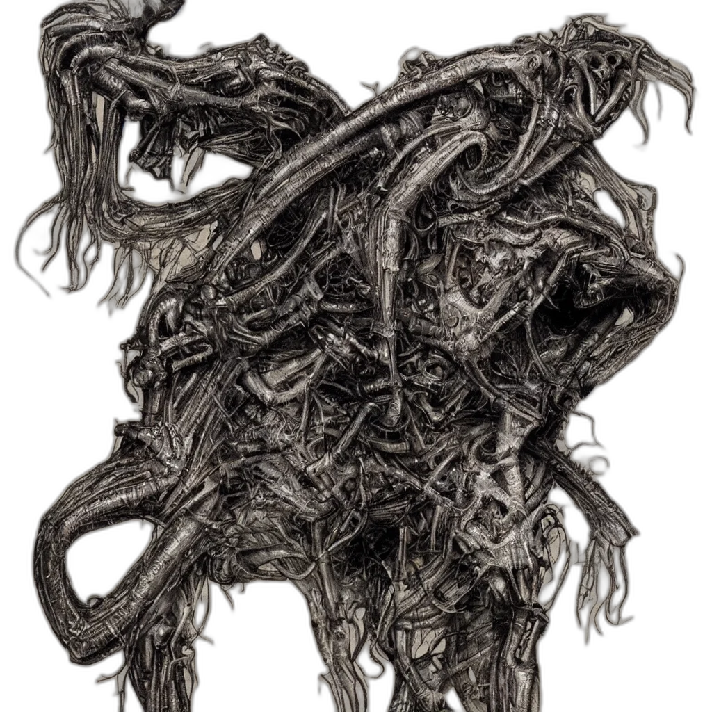 hair, dragon, creature, mask transparent PNG cut-out