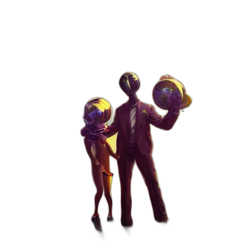 staff, robot, concept art, pixel art transparent PNG cut-out
