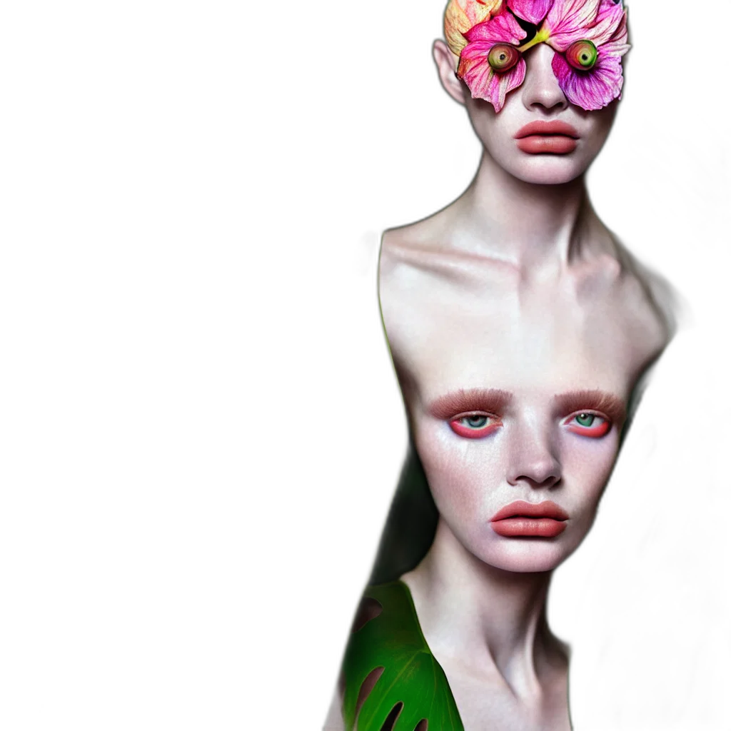mask, face, flower, jewelry transparent PNG cut-out