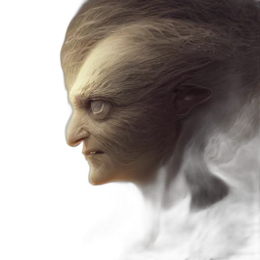 face, mask, creature, hair transparent PNG cut-out