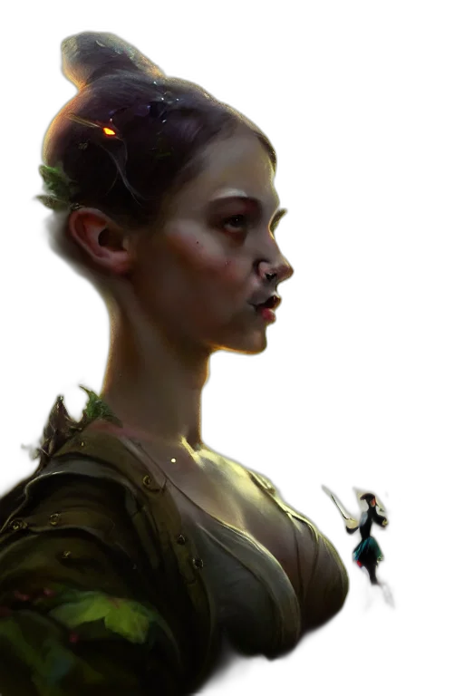 face, crown, staff, jewelry transparent PNG cut-out