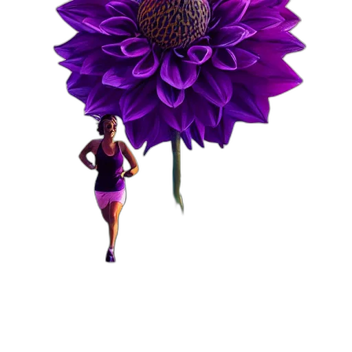 flower, umbrella, staff, crown transparent PNG cut-out