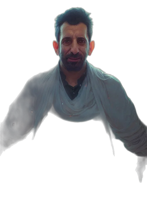 face, staff, mask, creature transparent PNG cut-out