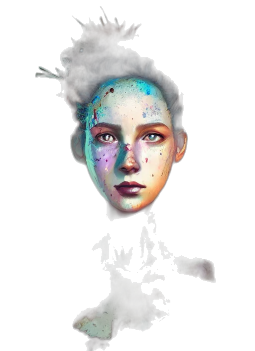 face, robot, mask, crown transparent PNG cut-out