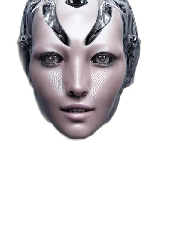 mask, face, robot, crown transparent PNG cut-out