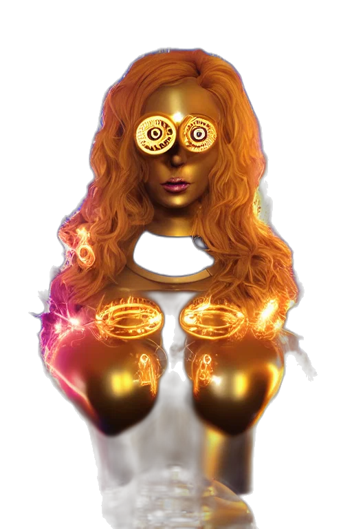 jewelry, mask, concept art, 3d render transparent PNG cut-out