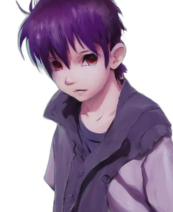 face, creature, jacket, anime transparent PNG cut-out