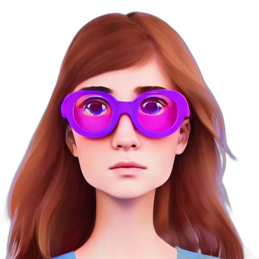 face, mask, 3d render, cartoon transparent PNG cut-out