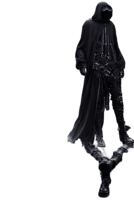 jacket, staff, dress, mask transparent PNG cut-out