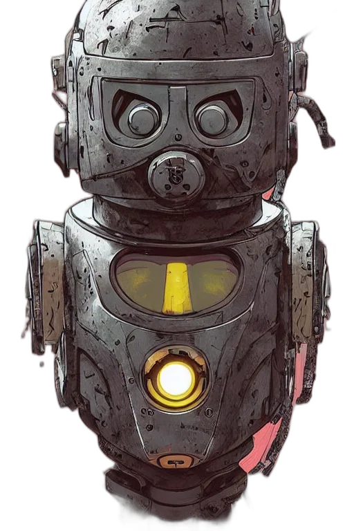 robot, mask, face, weapon transparent PNG cut-out