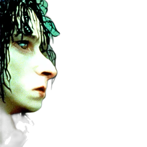 face, hair, robot, creature transparent PNG cut-out
