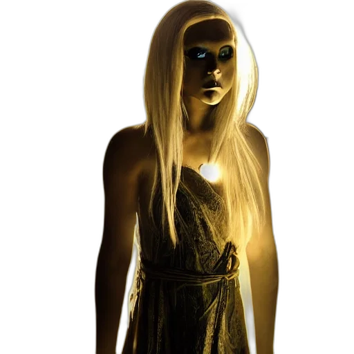 dress, mask, hair, jewelry transparent PNG cut-out