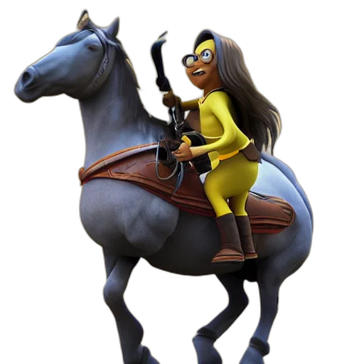 animal, staff, concept art, 3d render transparent PNG cut-out