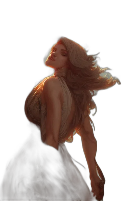 dress, hair, creature, face transparent PNG cut-out
