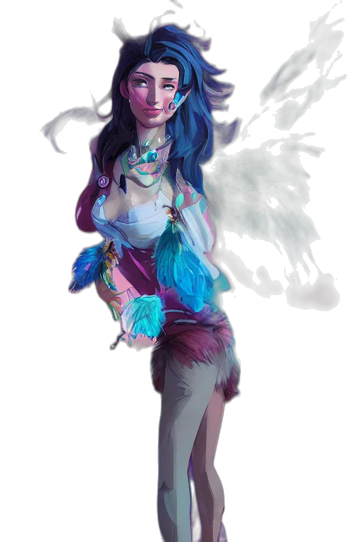 fantasy art, concept art, cyberpunk, photorealistic transparent PNG cut-out