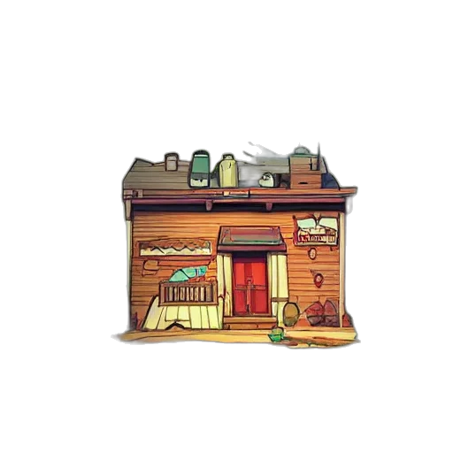 building, furniture, food, hat transparent PNG cut-out