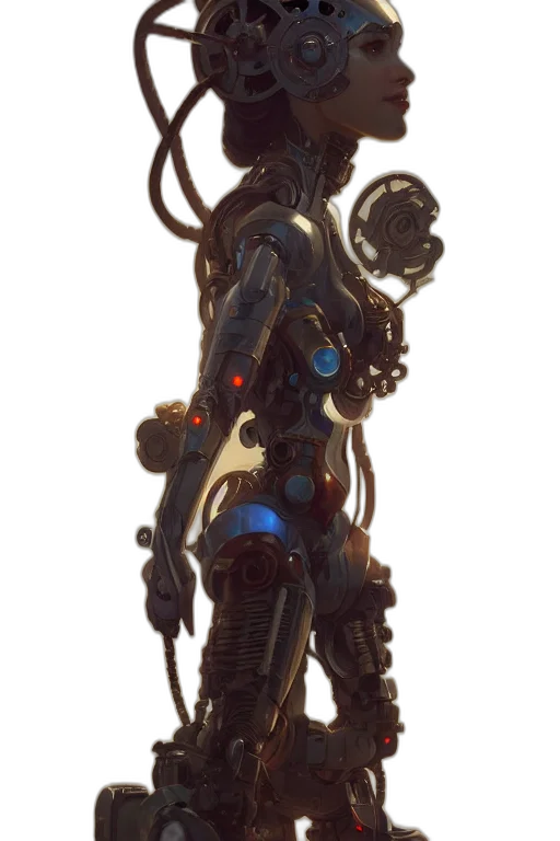 robot, staff, weapon, sword transparent PNG cut-out