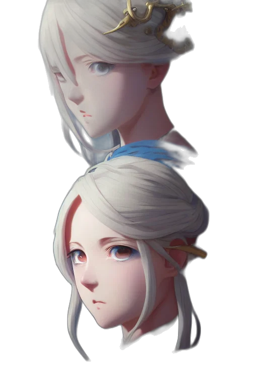 face, crown, mask, staff transparent PNG cut-out