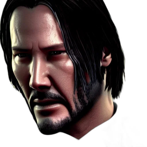 face, hair, photorealistic, 3d render transparent PNG cut-out
