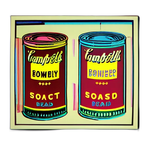 beans, toast, andy, warhol transparent PNG cut-out