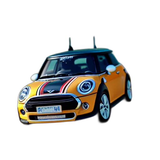 car, animal, 3d render, photorealistic transparent PNG cut-out