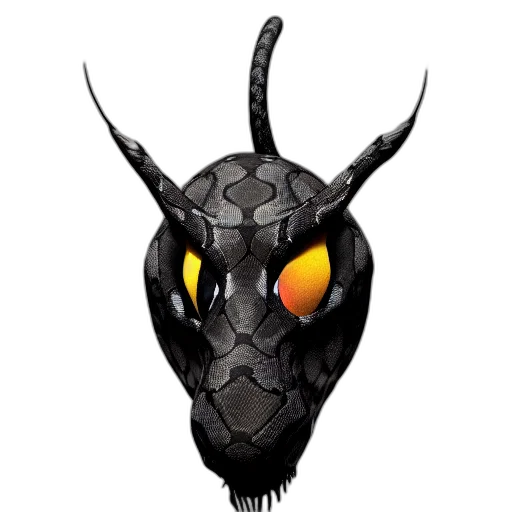 mask, dragon, creature, face transparent PNG cut-out