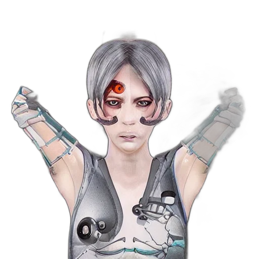 robot, mask, weapon, face transparent PNG cut-out