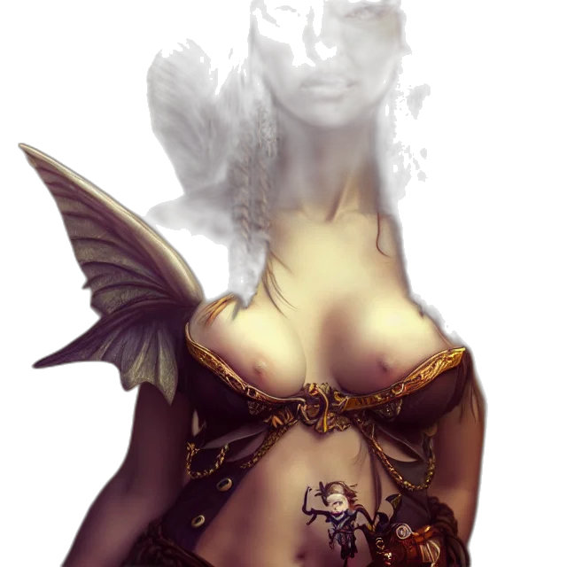 dragon, dress, fantasy art, concept art transparent PNG cut-out