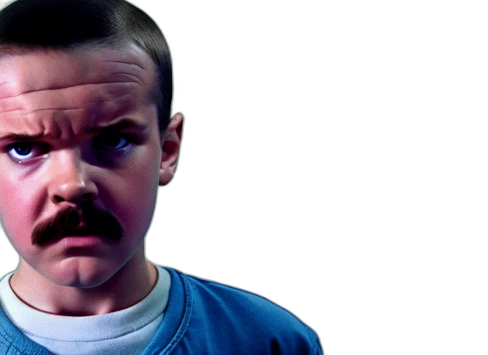 face, photorealistic, vaporwave, film transparent PNG cut-out