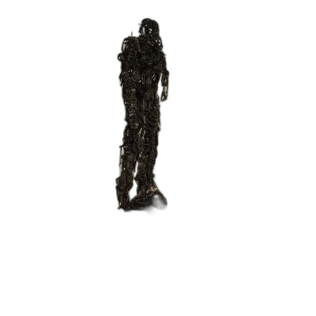staff, robot, hair, creature transparent PNG cut-out