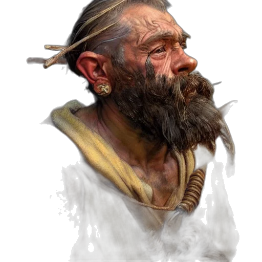 face, staff, creature, concept art transparent PNG cut-out