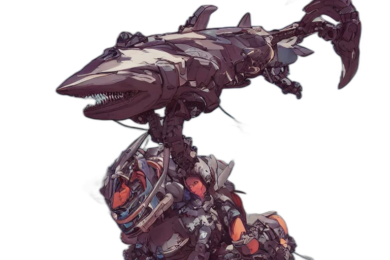 robot, weapon, dragon, creature transparent PNG cut-out
