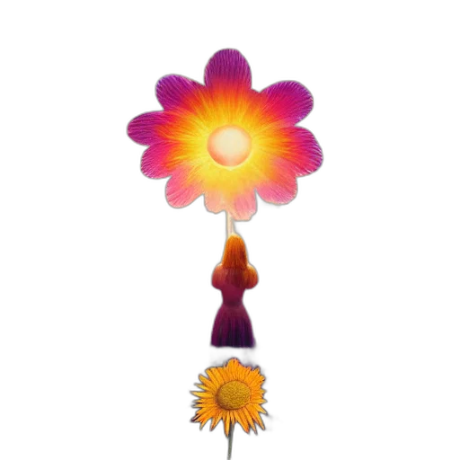 flower, staff, crown, jewelry transparent PNG cut-out