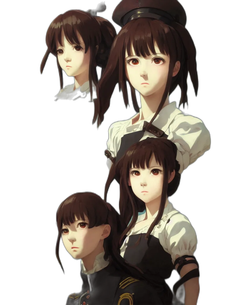 face, staff, hair, creature transparent PNG cut-out